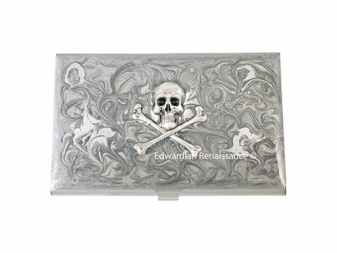Enamel & Stainless Steel Skull & Crossbones - Multiple Colors