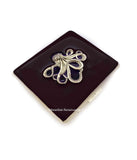 Octopus 8 Day Pill Box Inlaid in Hand Painted Purple Enamel Neo Victorian Kraken Nautical Inspired Custom Colors and Personalized