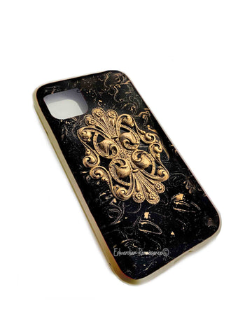 Baroque Phone Case for Galaxy or Iphone Embellished on Hand